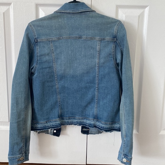 Just USA Jean Jacket Denim Distressed size Medium - Picture 4 of 7